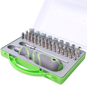 41 In 1 <b>Screwdriver</b> Tool <b>Set</b> Torx Hex Phillips Y Type <b>Bits</b> Magnetic Anti Slip Handle Diy Repair Kit - Product Image 1