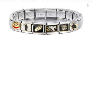 <span class=keywords><strong>LAMOON</strong></span> Nouvelle Mode Italienne Charms Liens Halloween Noir Hibou Étoile Lune Chauve-Souris Fantôme pour Bracelets 9mm Fabrication Acier Inoxydable DIY - Product Image 1