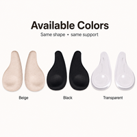 Coussinets de talon en silicone anti-fissures, demi-semelles antidérapantes en gel pour chaussures, inserts de talon pour chaussures