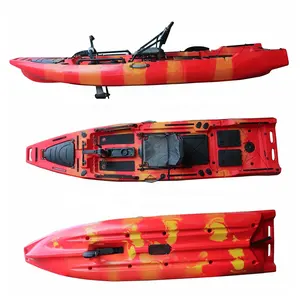 Vicking 12.5ft người duy nhất chân đạp câu cá Kayak với điện trolling động cơ ngồi trên Top LLDPE Vật liệu cơ giới kayak