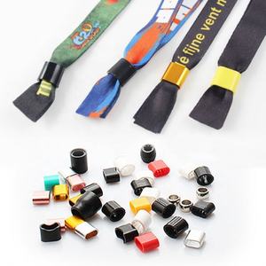 Pulsera de bloqueo deslizante personalizada, cinta de tela de poliéster de un solo uso, impresión en color por sublimación para festivales de eventos - Product Image 2