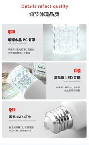 หลอดไฟ LED A19 E26 B22 รุ่นขายดี สำหรับใช้ในคลังสินค้า รูปทรงตัว T ใช้ไฟ AC 165-265V 5W - Product Image 1