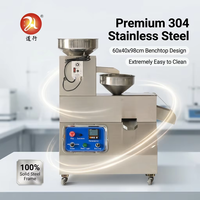 Presse à huile automatique à vis en acier inoxydable de qualité commerciale, 15 kg/h, pour l'extraction de sésame, d'arachides, de graines de lin et de tournesol