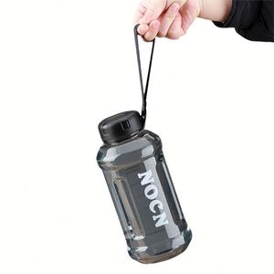 Bouteille d'eau de sport personnalisée avec marquages de mesure, résistante aux chocs, élégante, portable, 3 tailles, bouteille d'eau de gym pour hommes - Product Image 2