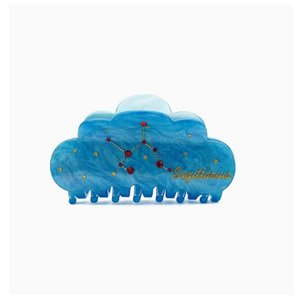 Clip en acrylique coréen transfrontalier, motif zodiaque, clip de requin mignon de grande taille, accessoires pour cheveux - Product Image 4