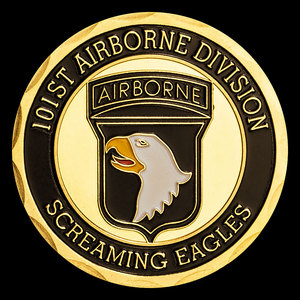 Pièce de monnaie de haute qualité de la 101e <span class=keywords><strong>Division</strong></span> Aéroportée, motif Aigles hurlants, pièce de défi souvenir pour cadeau ou décoration - Product Image 5