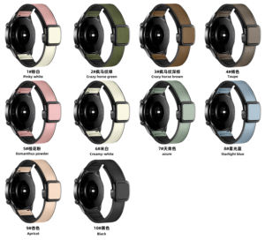 Cinturino in pelle di vacchetta adatto per <span class=keywords><strong>Huawei</strong></span> <span class=keywords><strong>Gt2</strong></span> Pro cinturino in pelle <span class=keywords><strong>Huawei</strong></span> <span class=keywords><strong>Gt2</strong></span> cinturino 22mm cinturino orologio in pelle diretta dalla fabbrica - Product Image 5