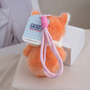 Llavero de peluche suave y esponjoso, bonito y decorativo, con diseños de Mapache, Oso, Elefante, Pingüino, Conejo, para colgar en bolso - Product Image 5