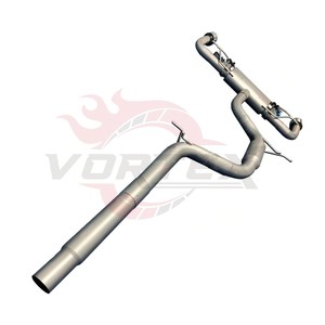 ท่อไอเสียแคทแบคสแตนเลส Vortex พร้อมวาล์ว สำหรับรถยนต์ VW Golf GTI MK7 2.0T EA888 ปี 2015-2020 ปลายท่อคู่โครเมียม วาล์วอิเล็กทรอนิกส์ - Product Image 2