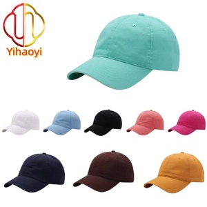 Casquette de baseball unisexe Yihaoyi de haute qualité, 100 % coton, 6 panneaux, couleur bonbon, non structurée, réglable, pour le quotidien, les loisirs et les activités sportives en extérieur - Product Image 1