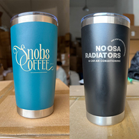 Vente en gros tasse de voyage thermique en acier inoxydable vierge anti-poireau 20oz fiole à vide tasse de voyage thermique en métal