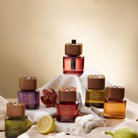 Diffuseur d'arômes carré en verre multicolore créatif 120 ml avec bâtonnets en fibre, décoration parfumée pour la maison et les fêtes