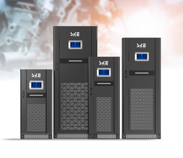 SKE Industrial Three Phase Lithium Battery UPS Pure Sine Wave 0ms Transfer Time 200KVA High Capacity Line-frequency Online