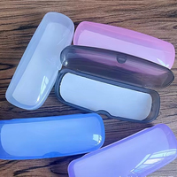 Étui à lunettes transparent pour la protection de l'environnement Boîte à lunettes de lecture Boîte transparente en plastique PVC