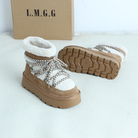 Nouvelles bottes de neige tendance pour femmes UGGS de marque 2025, best-seller, cuir véritable, antidérapantes
