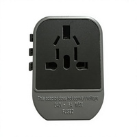 Adaptador de Carga Rápida PD de 35 W con Carcasa de PP para Viajes Universales, 1 Puerto USB-C y 2 Puertos USB-A, Enchufes para Reino Unido, UE, EE. UU. y Australia, Certificado por UKCA y CE