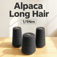 Fil à crocheter extensible et doux, style alpaga à poils longs, 1/9 Nm, couleur personnalisée, support OEM