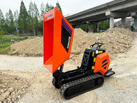 Antspower 2026 – Dumper hydraulique compact sur chenilles pour usage agricole, capacité de levage et de transport de 600 kg