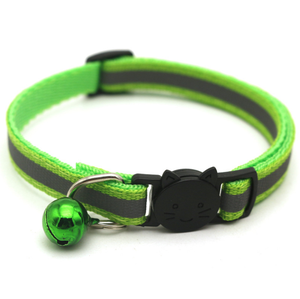 Nylon personalizzato all'ingrosso riflettente <span class=keywords><strong>con</strong></span> campane <span class=keywords><strong>collare</strong></span> per gatti cucciolo di animale domestico - Product Image 4