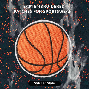 Proveedor Mayorista de Parches Bordados de PVC, Apliques Bordados con el Logotipo de la Asociación de Baloncesto, para Chaquetas Deportivas - Product Image 2