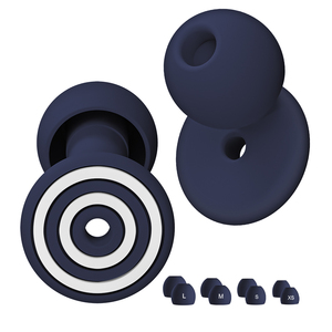 Bouchons d'oreilles personnalisés à double isolation phonique, réduction de bruit multi-niveaux, protection auditive, bouchons d'oreilles en silicone réutilisables pour dormir - Product Image 1