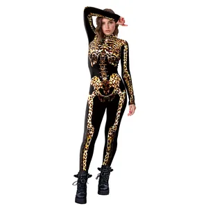 Nadanbao wholesale 3D Printed pirate jumpsuit Halloween Cosplay Costume men zentai Women Jumpsuit fancy bodysuit adult catsuit