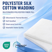 Wadding en polyester effet soie pour robe de danse de salon, doublure rembourrée légère, flexible et anti-agglomération