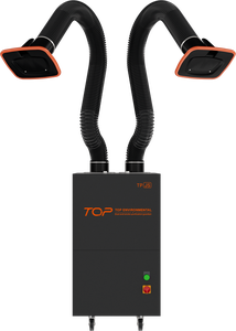 Extractor de Humos de Soldadura Móvil CE, Purificador de Humos de Soldadura con Brazos Dobles y Limpieza Automática de Cenizas para Soldadura de Metales - Product Image 2