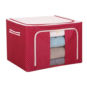 Caja de almacenamiento Oxford plegable, ropa de cama de tela de fieltro de lona Simple y bolsas de recolección de ropa con diseño funcional - Product Image 1
