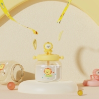 Tasse à bec pour bébé en PPS de 500 ml, motif lion mignon, lavable, avec paille et poignées, sans BPA, anti-fuite, pour tout-petits, logo personnalisé OEM, vente en gros