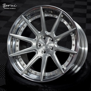 Borui 2 mảnh T6061 hợp kim đánh bóng bánh xe kích thước 5x112 5x120 18 19 <span class=keywords><strong>20</strong></span> 22 inch GT-S/<span class=keywords><strong>FS</strong></span> phong cách cho xe khách M3 M4 G20 G21 G22 - Product Image 2