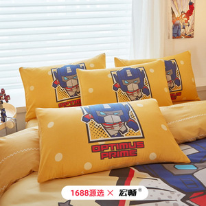 Juego de Ropa de Cama de Algodón con Dibujos Animados de Transformers, 4 Piezas, para Niños, Dormitorio, Primavera 2026 - Product Image 3