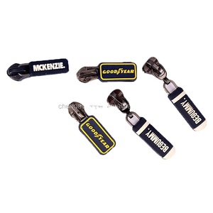 Ưa thích dây kéo thanh trượt với in Băng <span class=keywords><strong>puller</strong></span> cho hàng may mặc dệt băng dây và cao su Silicone <span class=keywords><strong>puller</strong></span> - Product Image 2