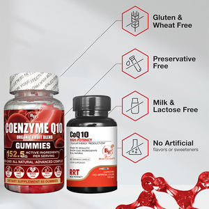 Meilleure vente Coenzyme Q10 Combo Set Capsules végétariennes et fruits gommeux soutien immunitaire quotidien Supplément nutritionnel - Product Image 5