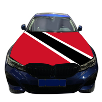 Vente en gros 120x150cm Trinidad_and_Tobago housses de capot de voiture drapeau abordable résistant à l'usure et Durable couverture de capot de moteur de voiture