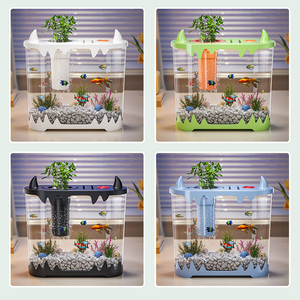 Tortue Fish tank Ménage Petit <span class=keywords><strong>Aquarium</strong></span> Haute Définition Transparent Écologique Aquariume De <span class=keywords><strong>Salon</strong></span> - Product Image 6