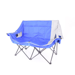 Chaise de camping pliante de plage de chaise de pique-nique jumelle extérieure pliable portative avec le support de tasse - Product Image 2