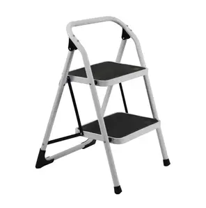 EN 131 Space Saving Compact 2 Step Stool Stepladders Aço para Casa