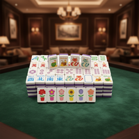 Jeu de Mahjong Américain Flottant Écologique et Étanche - Portable, Pliable, pour Piscine et Plage, avec Rangement pour Tuiles de Mahjong, Idéal pour le Divertissement en Extérieur