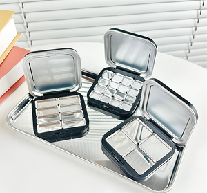 Xinrunjin personnalisé L taille auto-assemblé maquillage boîte de remplacement plateau d'absorption magnétique boucle assemblage plateau vide boîtes en plastique - Product Image 5