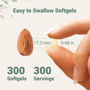 비타민 <span class=keywords><strong>D3</strong></span> 10,000 IU + K2 MK-7 200 Mcg, 300 소프트젤 | 버진 코코넛 오일 | 2-in-1 뼈, 면역 및 심장 지원 | - Product Image 6