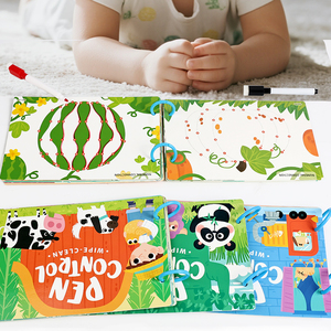 Cahier d'exercices de pré-écriture pour la maternelle, cahier de traçage, dinosaures, animaux, formes, dessin, contrôle du stylo, activité - Product Image 1