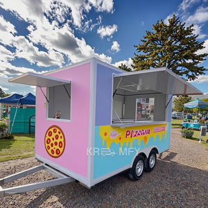 Remorques de cuisine entièrement équipées, camions de vente ambulante, camions de jus, camions de restauration rapide avec certification CE - Product Image 1