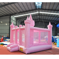 Nouveau design Maison rebondissante rose videur gonflable pour fête de mariage Château gonflable commercial pour les filles