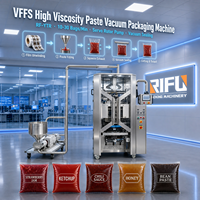 Machine d'emballage automatique de pâtes à haute viscosité avec pompe à rotor pour sauces, confitures, pâtes de viande, pâtes de haricots VFFS