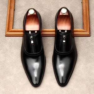 Chaussures Oxford pour homme, de luxe, fabriquées à la main, directement de l'usine, autres modèles, marron, formelles, à lacets, bout carré, respirantes - Product Image 3