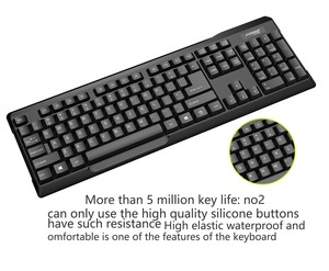 Yeni moda FV-Q300 mekanik LED aydınlatmalı kablosuz klavye ve fare <span class=keywords><strong>Combo</strong></span> ofis iş ev kullanımı için - Product Image 6