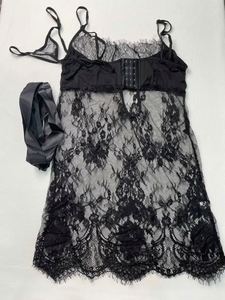 M0599 Camisón Sexy de Encaje Transparente para Mujer, Camisón Sexy con Aberturas, Talla Grande 5XL para Mujeres con Sobrepeso - Product Image 6