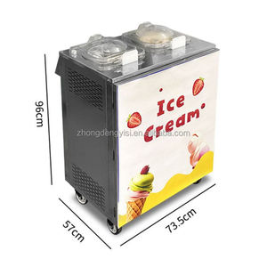 Machine à Gelato Italienne Professionnelle pour la Fabrication de Crèmes Glacées Dures, Sorbets et Pâtes Glacées, Pasteurisateur de Comptoir Commercial - Product Image 2