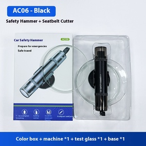Martillo de Seguridad Multifuncional para Automóvil, Cortador de Cinturón de Seguridad, Aleación de Aluminio ABS, Mini Martillo de Escape de Emergencia Portátil - Product Image 6